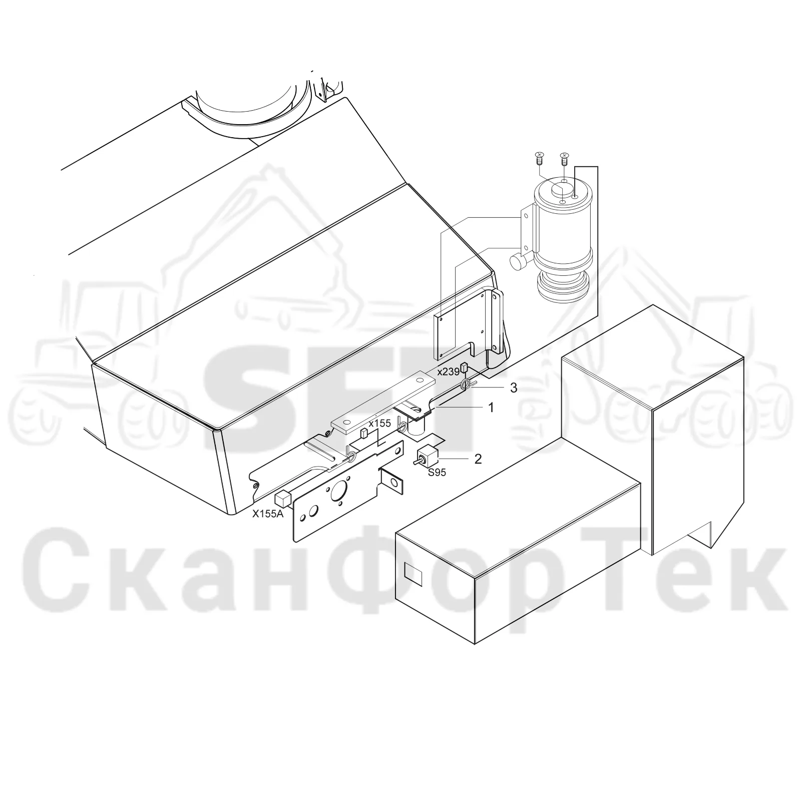 Схема: Valmet / Лесозаготовительные машины / Valmet 901.3 / Valmet 901.3 Ch. 311191- / Valmet 901.3 Ch. 311191- / Каталог запасных частей / Лесозаготовительное оборудование / Лесозаготовительное оборудование / Оборудование для корчевки пней, соединения
