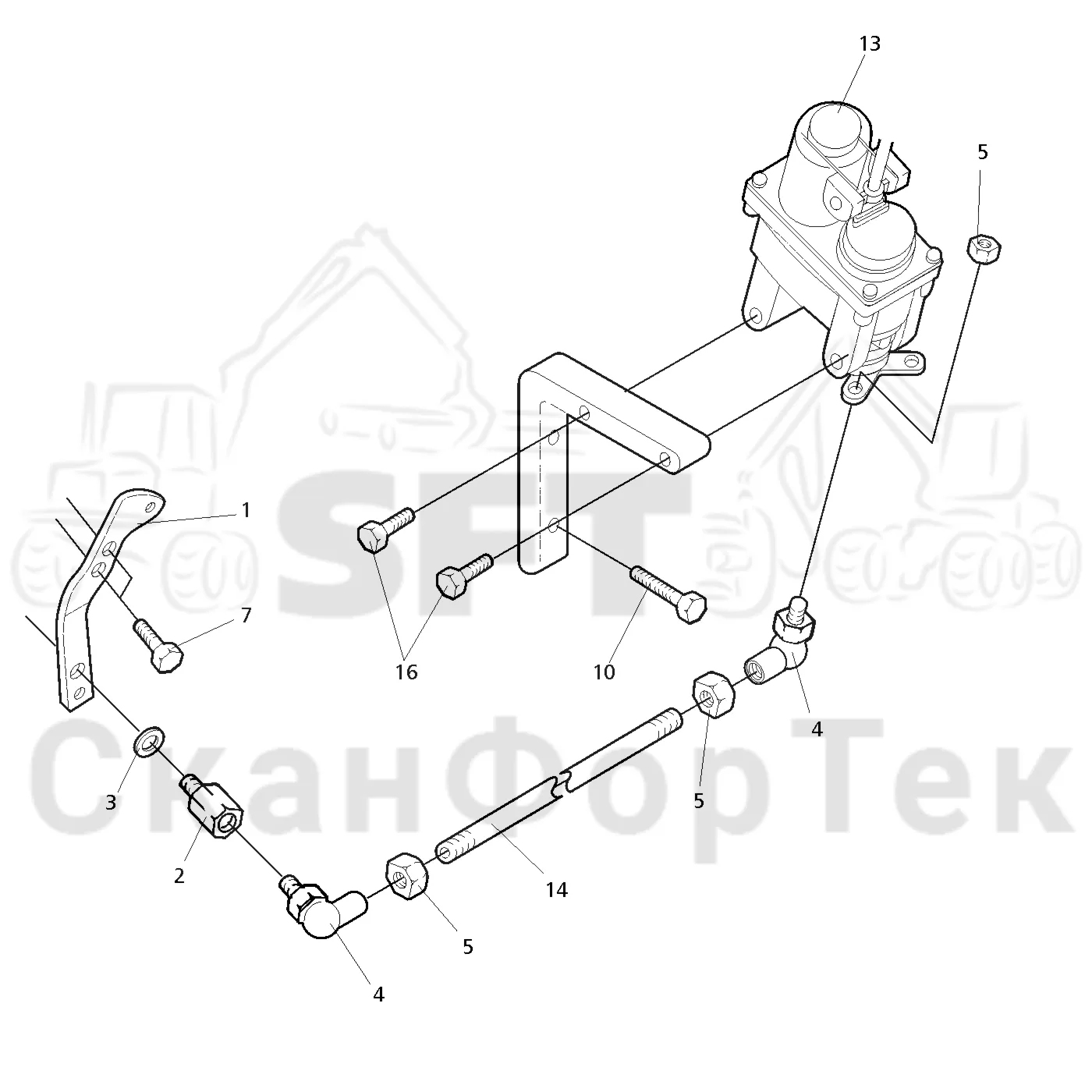 Схема: Valmet / Лесозаготовительные машины / Valmet 921 / Valmet 921 Ch 13271- / Valmet 921 Ch 13271- / Каталог запасных частей / Двигатель / дроссельный блок / Регулятор дроссельной заслонки газа
