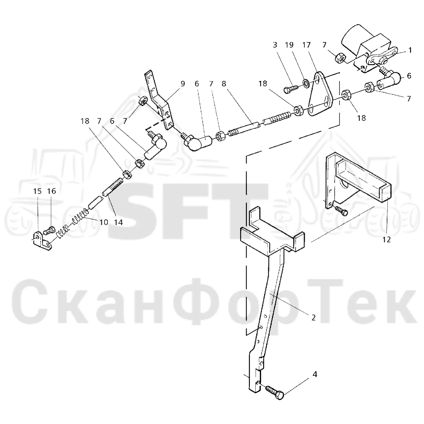 Схема: Valmet / Форвардер / Valmet 860.1 / Valmet 860.1   Ch. -115420 / Valmet 860.1  Ch. -115420 / Каталог запасных частей / Двигатель / дроссельный блок / Регулятор дроссельной заслонки газа