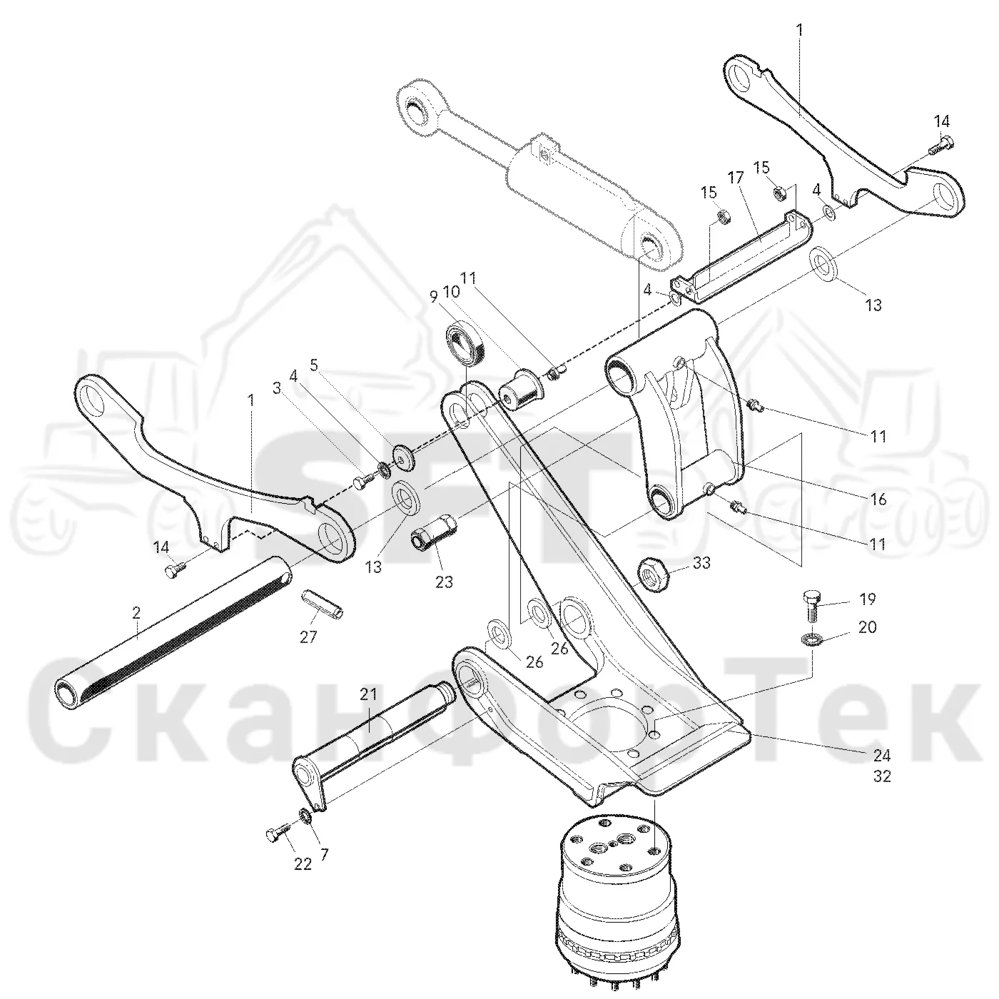 Схема: Valmet / Лесозаготовительные машины / Valmet 921 / Valmet 921 Ch -13270 / Valmet 921 Ch -13270 / Каталог запасных частей / Лесозаготовительное оборудование / Головка лесозаготовительной машины / Valmet 370 / Valmet 370 / Valmet 370 Ch. 11671- / Valmet 370 Ch. 11671- / Каталог запасных частей / Подача / шасси подающего ролика