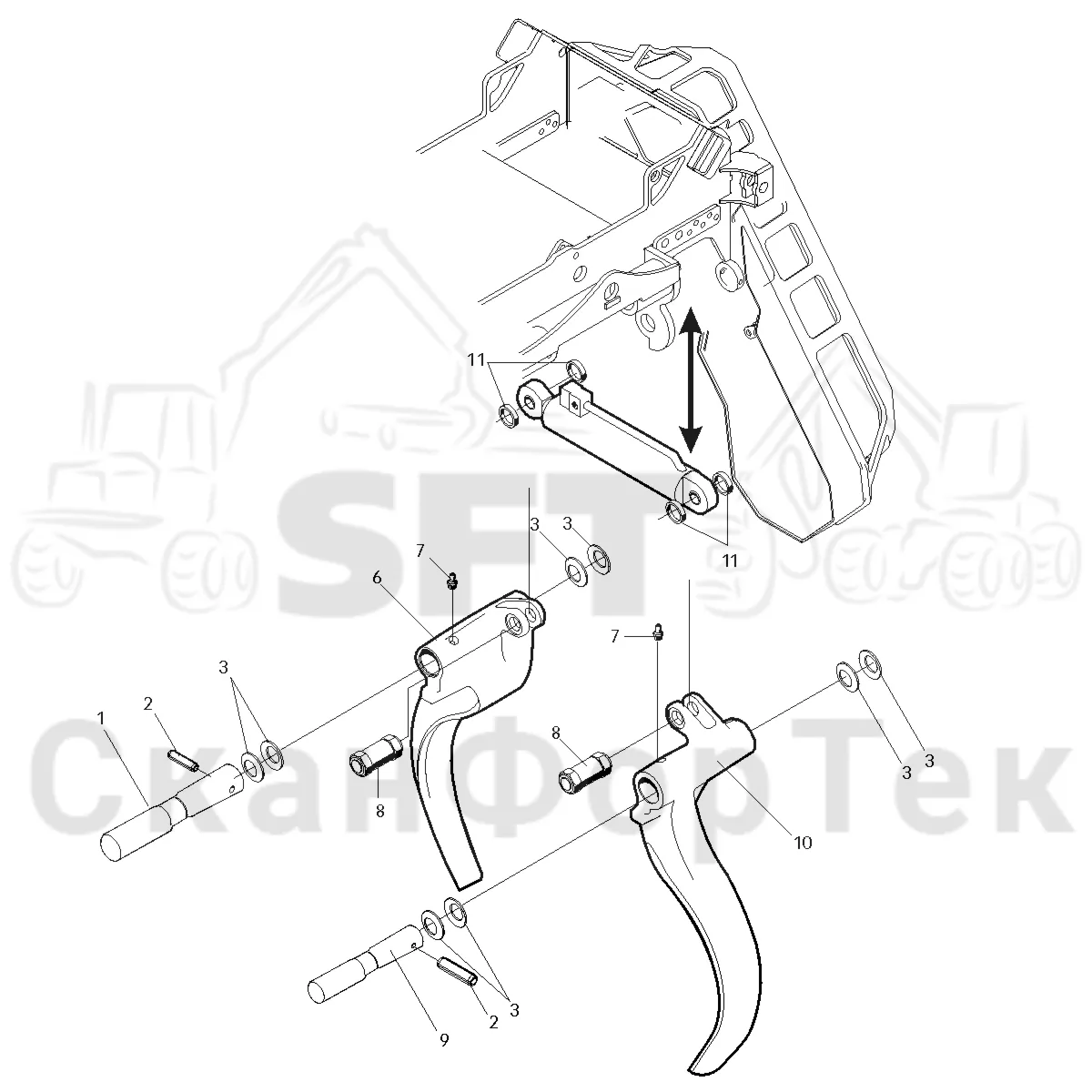 Схема: Valmet / Лесозаготовительные машины / Valmet 921 / Valmet 921 Ch -13270 / Valmet 921 Ch -13270 / Каталог запасных частей / Лесозаготовительное оборудование / Головка лесозаготовительной машины / Valmet 370 / Valmet 370 / Valmet 370 Ch. -11549 / Valmet 370 -11549 / Каталог запасных частей / Обрезка сучьев / Задние сучкорезные ножи