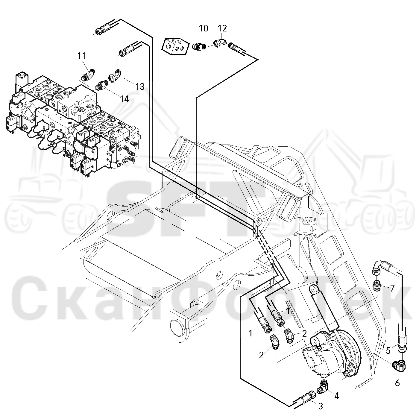 Схема: Valmet / Лесозаготовительные машины / Valmet 921 / Valmet 921 Ch -13270 / Valmet 921 Ch -13270 / Каталог запасных частей / Лесозаготовительное оборудование / Головка лесозаготовительной машины / Valmet 370 / Valmet 370 / Valmet 370 Ch. 11550- / Valmet 370 11550- / Каталог запасных частей / Резка / Гидравлическое устройство резки