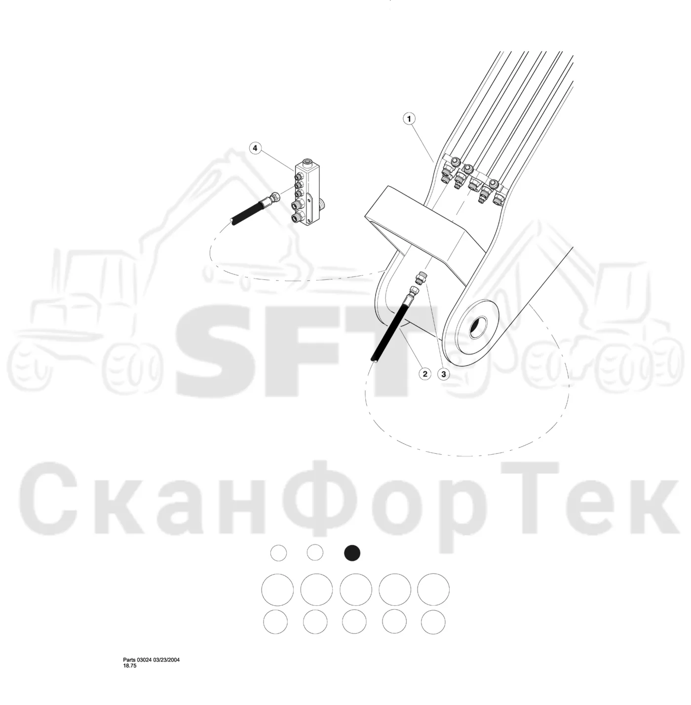 Схема: Valmet / Лесозаготовительные машины / Valmet 901TX / Valmet 901TX / Каталог запасных частей / Тормоза / Тормоза / Disc Saw Hydraulics / Case Drain Function