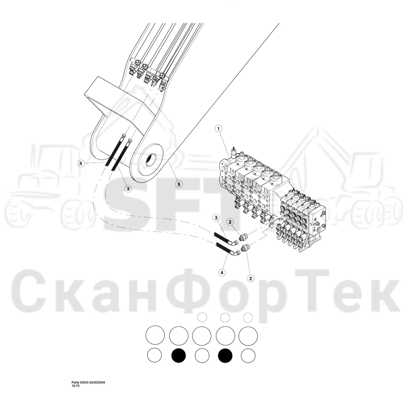 Схема: Valmet / Лесозаготовительные машины / Valmet 901TX / Valmet 901TX / Каталог запасных частей / Тормоза / Тормоза / Bar Saw & Intermittent Disc Saw Hydraulics / Accumulate Function (Optional)