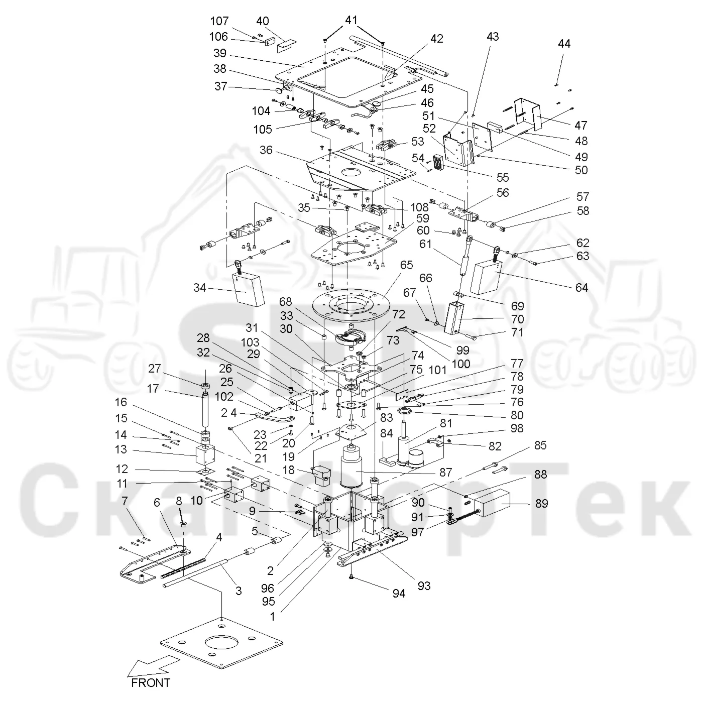Схема: Valmet / Форвардер / Valmet 830.1 / Valmet 830.1 / Каталог запасных частей / Кабина / Сиденья / Сиденье KAB Ergo and Comfort / Основание сиденья