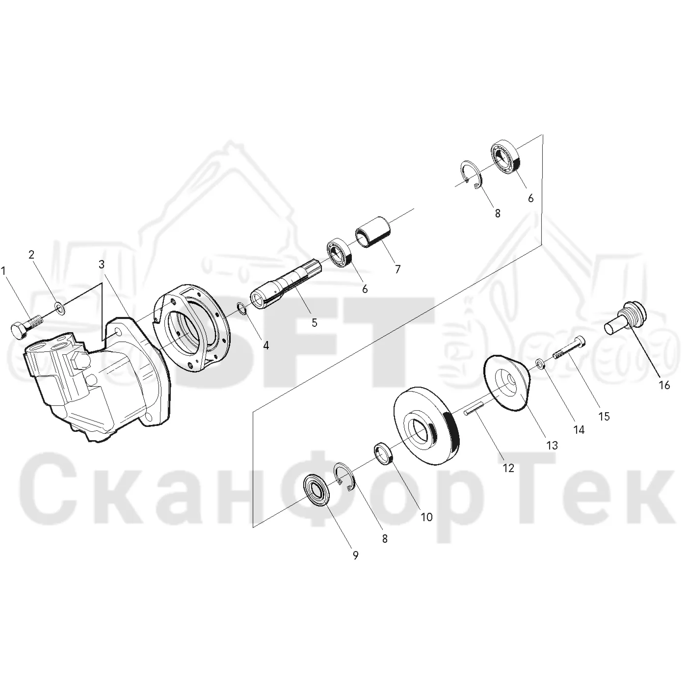 Схема: Valmet / Головки лесозаготовительной машины / Valmet 965 BR / Valmet 965 BR / Каталог запасных частей / Valmet 965 BR / Резка / Устройство резки / Cutting unit VOAC 34-