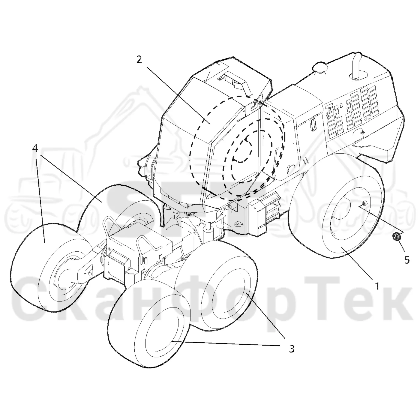 Схема: Valmet / Лесозаготовительные машины / Valmet 921 / Valmet 921 Ch 13271- / Valmet 921 Ch 13271- / Каталог запасных частей / Коробка передач / Оборудование шин / Оборудование шин на 6 колес / колесо Nokian