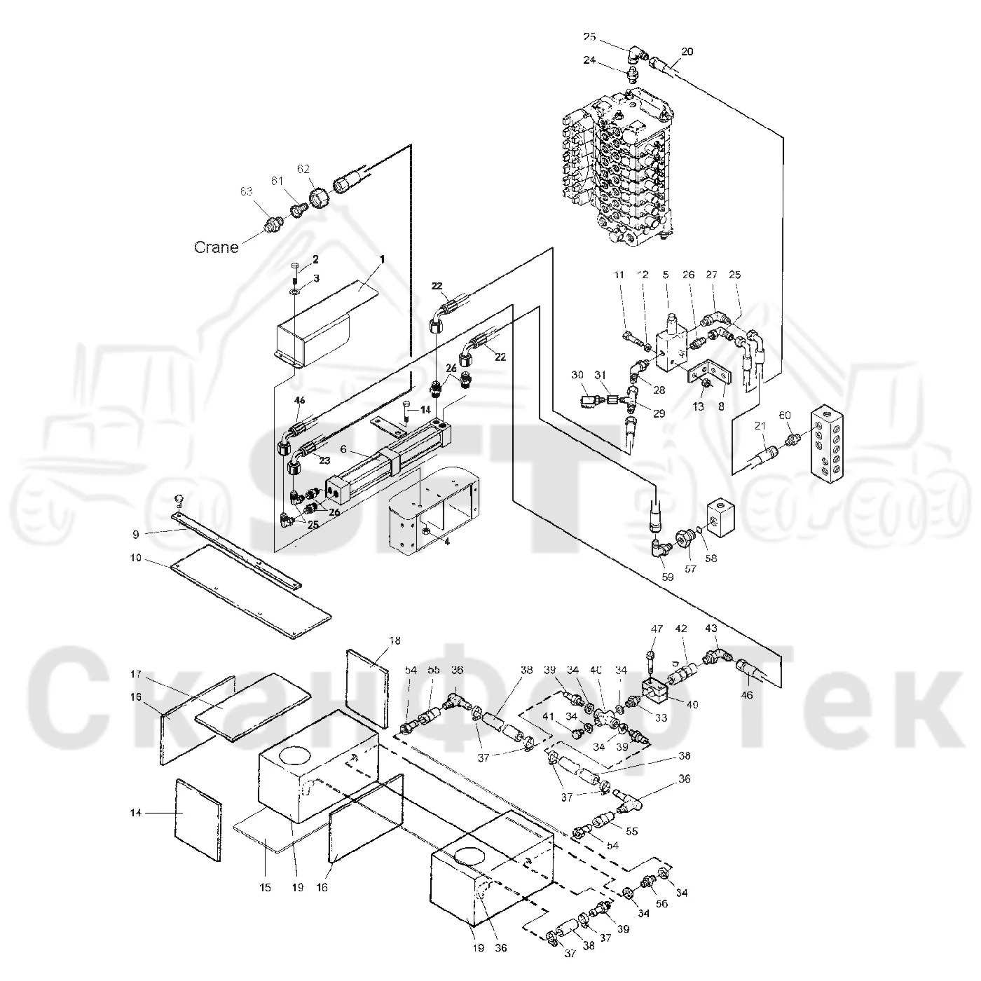 Схема: Valmet / Лесозаготовительные машины / Valmet 921 / Valmet 921 Ch 13271- / Valmet 921 Ch 13271- / Каталог запасных частей / Лесозаготовительное оборудование / Лесозаготовительное оборудование / Корчевка пней / CRH