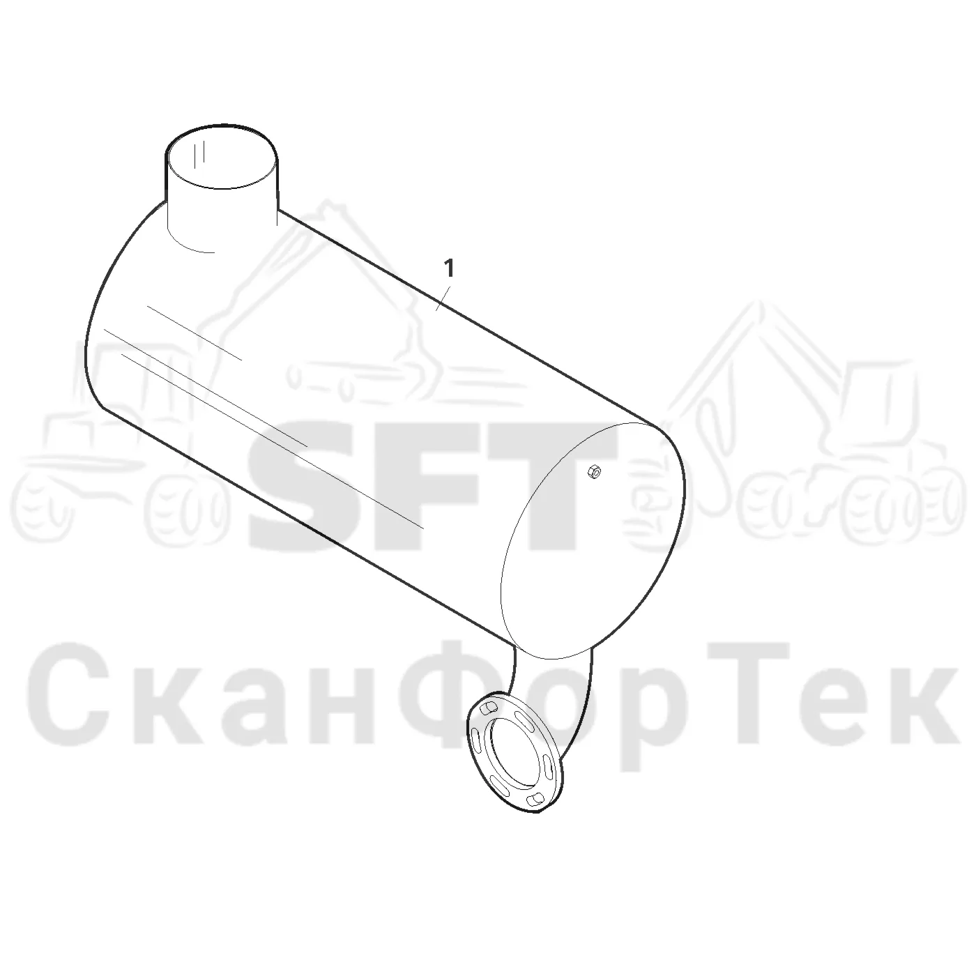 Схема: Valmet / Лесозаготовительные машины / Valmet 941 / Valmet 941 Ch -12070 / Valmet 941 Ch -12070 / Каталог запасных частей / Двигатель / Впуск - выпуск / Впуск - выпуск / Каталитический преобразователь