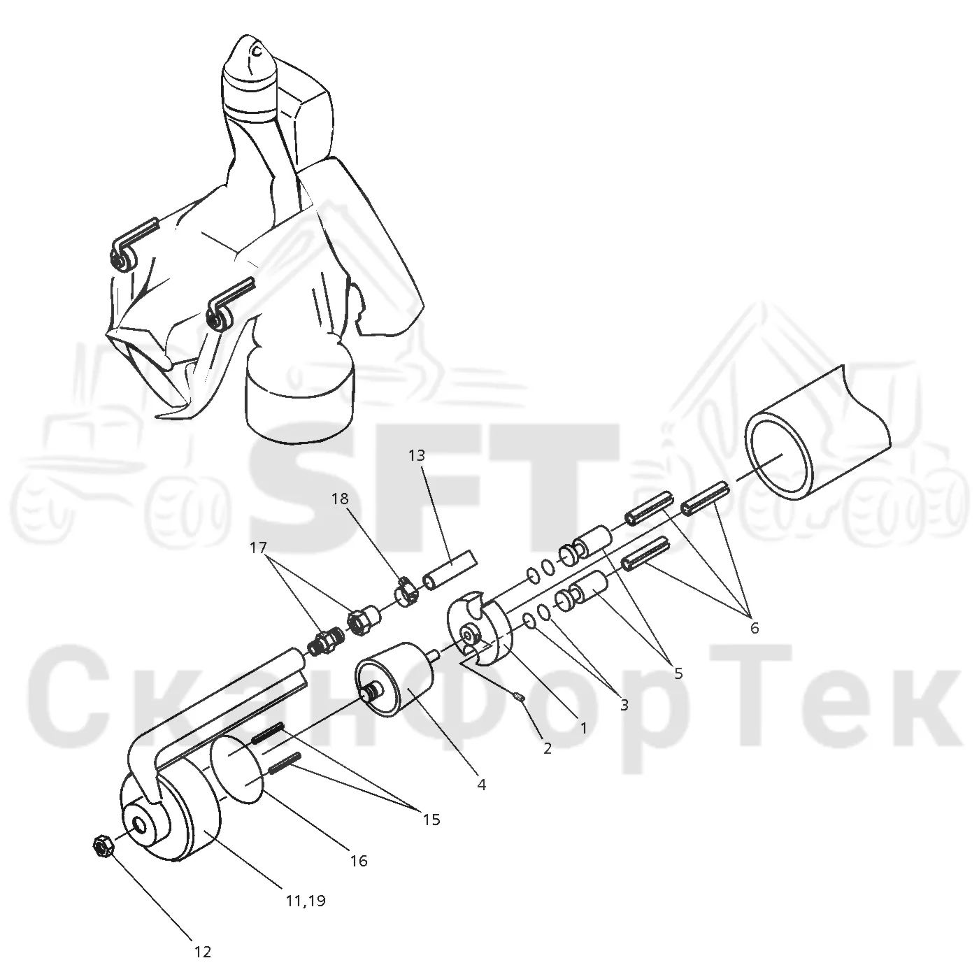 Схема: Valmet / Лесозаготовительные машины / Valmet 901.3 / Valmet 901.3 Ch -311190 / Valmet 901.3 Ch -311190 / Каталог запасных частей / Лесозаготовительное оборудование / Головка лесозаготовительной машины / Valmet 945.1 / Valmet 945.1 / Каталог запасных частей / Измерение / Измерение диаметра