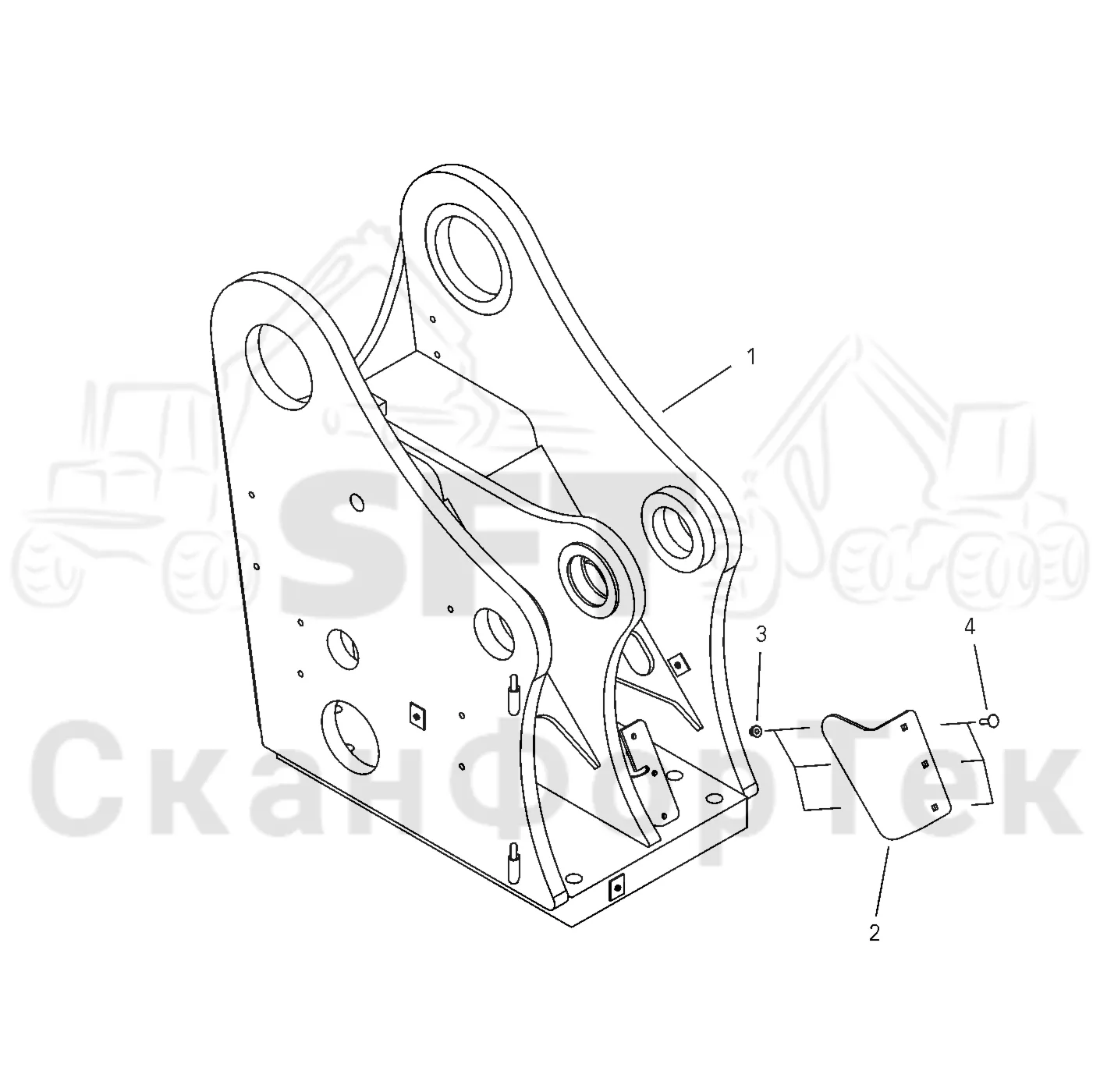 Схема: Valmet / Форвардер / Valmet 860.1 / Valmet 860.1   Ch. -115420 / Valmet 860.1  Ch. -115420 / Каталог запасных частей / Базовая система / Основание подъемного крана / Основание подъемного крана -42077