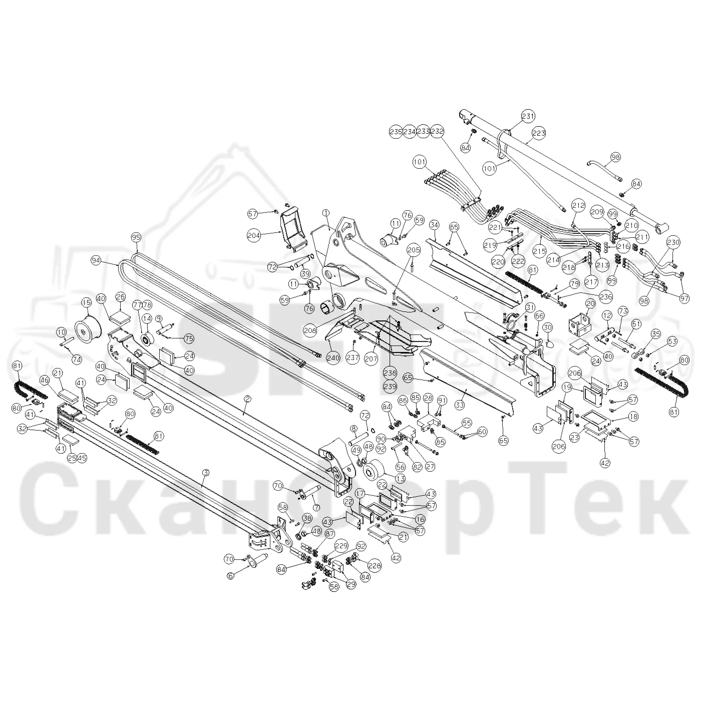 Схема: Valmet / Форвардер / Valmet 840TX / Valmet 840TX / Каталог запасных частей / Подъемный кран / Подъемный кран / Valmet CRF 8.1 Ch. V1001- / Каталог запасных частей / CRF 8.1 Combi 10m / CRF 8.1 Combi 10m / Подъемный кран / Телескопическая стрела V1369-