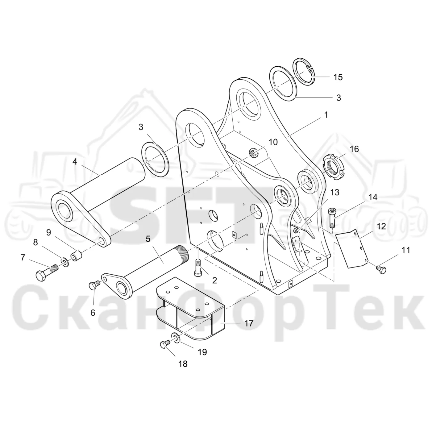 Схема: Valmet / Лесозаготовительные машины / Valmet 941.1 / Valmet 941.1 / Каталог запасных частей / Подъемный кран / Подъемные краны / CRH 24 / CRH 24 / Valmet CRH 24 Ch. V1001- / Каталог запасных частей / Базовая система / Основание подъемного крана / Основание подъемного крана