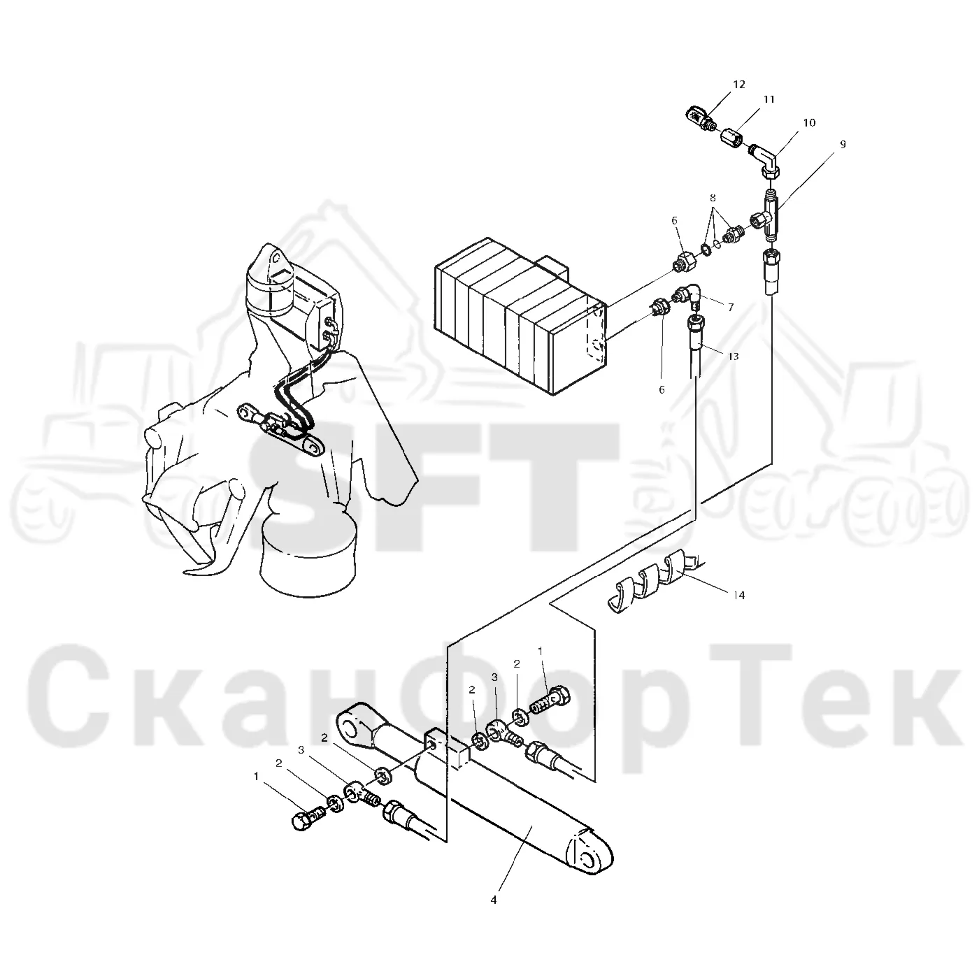 Схема: Valmet / Форвардер / Valmet 840.2 / Valmet 840.2 Ch. -211120 / Valmet 840.2 Ch. -211120 / Каталог запасных частей / Оборудование захвата / Захват / Valmet 901.2 Ch. -211060 / Каталог запасных частей / Лесозаготовительное оборудование / Головка лесозаготовительной машины / Valmet 945.1 / Valmet 945.1 / Каталог запасных частей / Обрезка сучьев / Гидравлический привод сучкорезного ножа