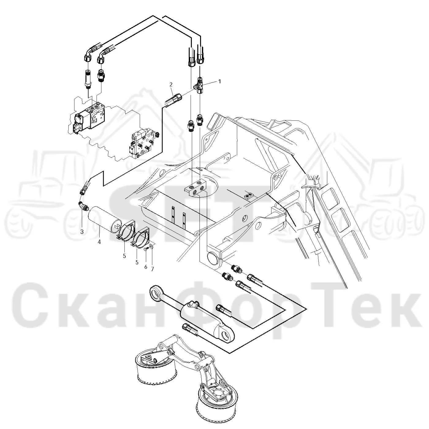 Схема: Valmet / Лесозаготовительные машины / Valmet 921 / Valmet 921 Ch 13271- / Valmet 921 Ch 13271- / Каталог запасных частей / Лесозаготовительное оборудование / Головка лесозаготовительной машины / Valmet 360 / Valmet 360 / Valmet 360 Ch. -11429 / Valmet 360 Ch.-11429 / Каталог запасных частей / Подача / Аккумуляторная батарея