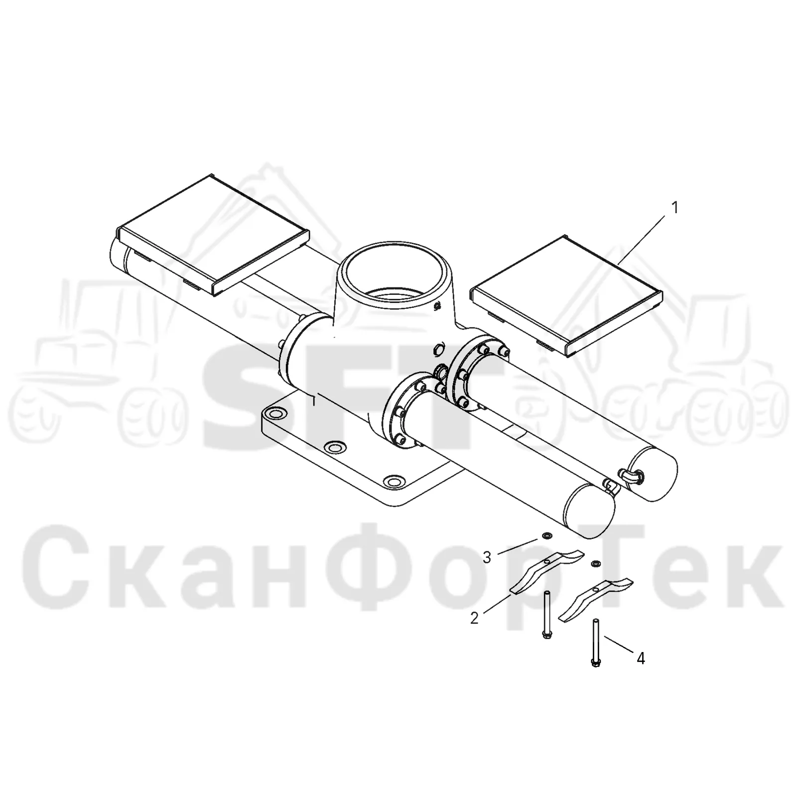 Схема: Valmet / Форвардер / Valmet 830.3 / Valmet 830.3 / Каталог запасных частей / Подъемный кран / Подъемный кран / Valmet CRF 5 Ch. V1001- / Каталог запасных частей / Базовая система / Оборудование / Рабочая платформа