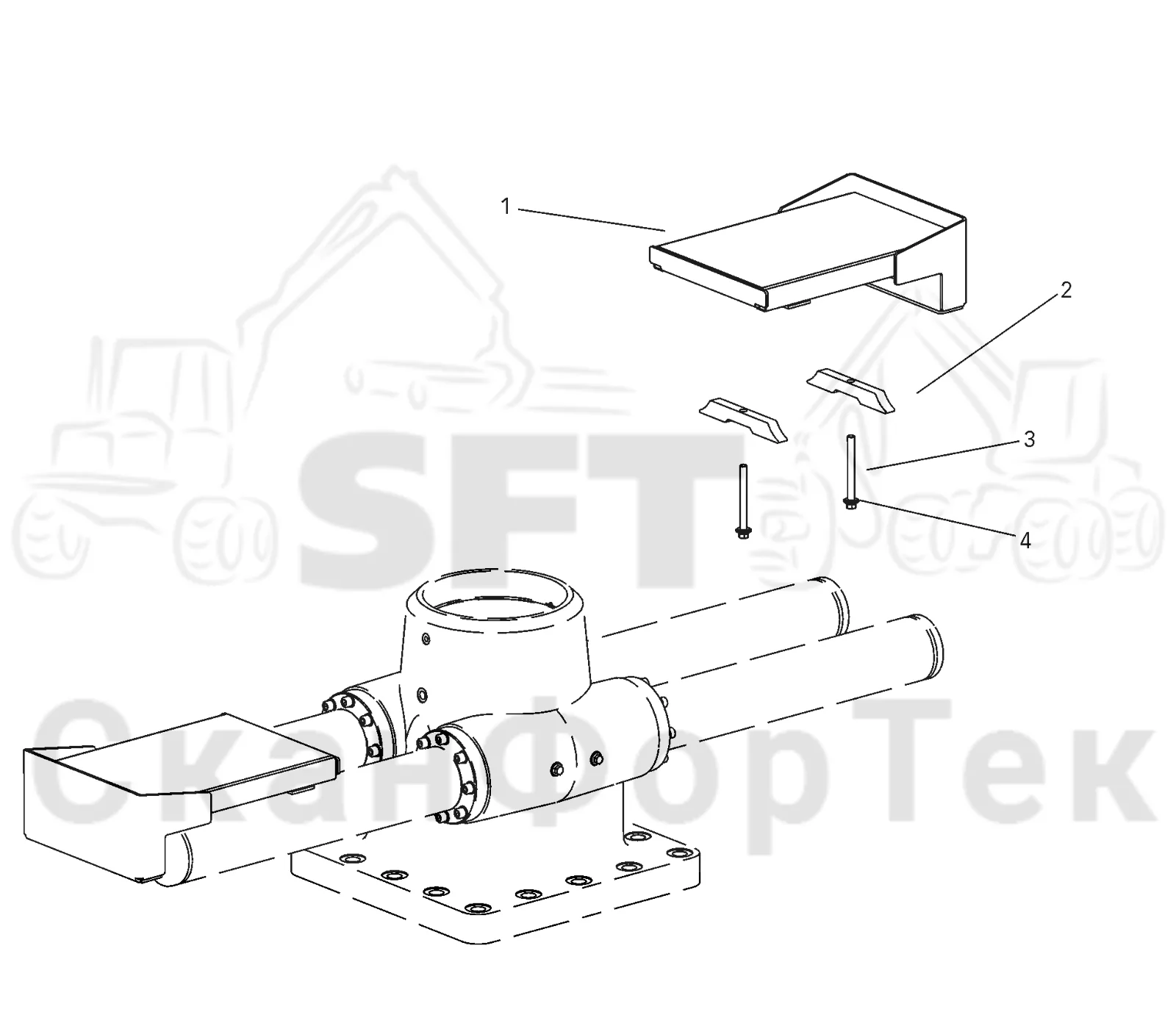 Схема: Valmet / Форвардер / Valmet 890.2 / Valmet 890.2 / Каталог запасных частей / Подъемный кран / Подъемный кран / Valmet CRF 14 Ch. V1001- / Каталог запасных частей / Базовая система / Оборудование / Рабочая платформа