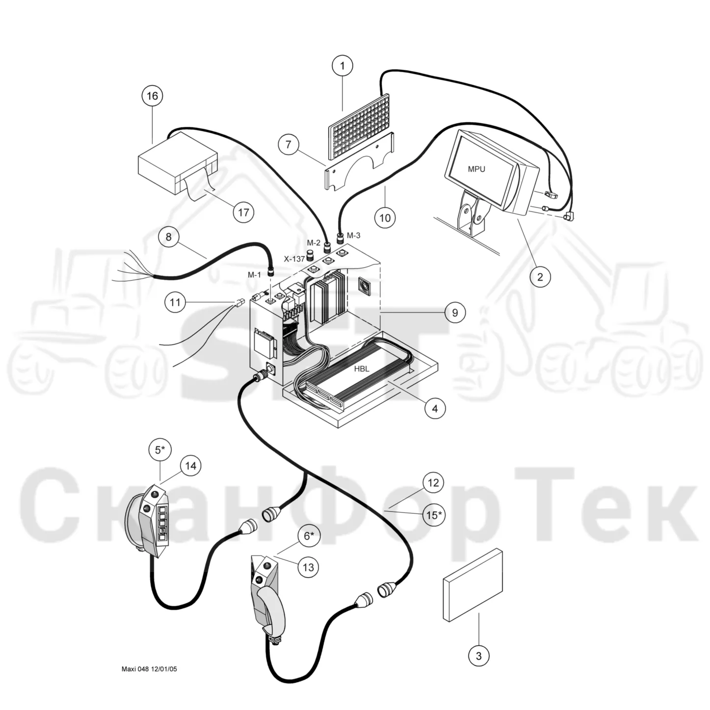 Схема: Valmet / Лесозаготовительные машины / Valmet 901TX / Valmet 901TX / Каталог запасных частей / Коробка передач / Ось / Ось / Maxi Head Control System