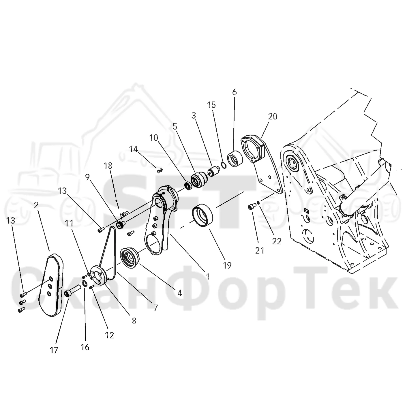 Схема: Valmet / Лесозаготовительные машины / Valmet 941 / Valmet 941 Ch 12071- / Valmet 941 Ch 12071- / Каталог запасных частей / Подъемный кран / Подъемные краны / CRH 24 / CRH 24 / Valmet CRH 24 Ch. V1001- / Каталог запасных частей / Первая стрела / Оборудование / Датчик