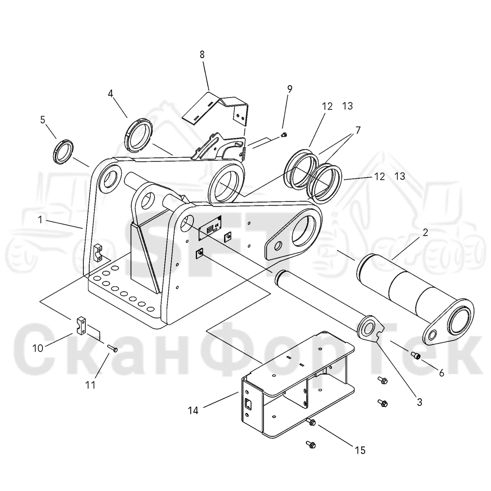 Схема: Valmet / Форвардер / Valmet 860.1 / Valmet 860.1 Ch. -115420 / Valmet 860.1 Ch. -115420 / Каталог запасных частей / Оборудование захвата / Захват / Valmet 801c Ch -11730 / Каталог запасных частей / Подъемный кран / Подъемные краны / CRC 15 / Каталог запасных частей / Базовая система / Основание подъемного крана