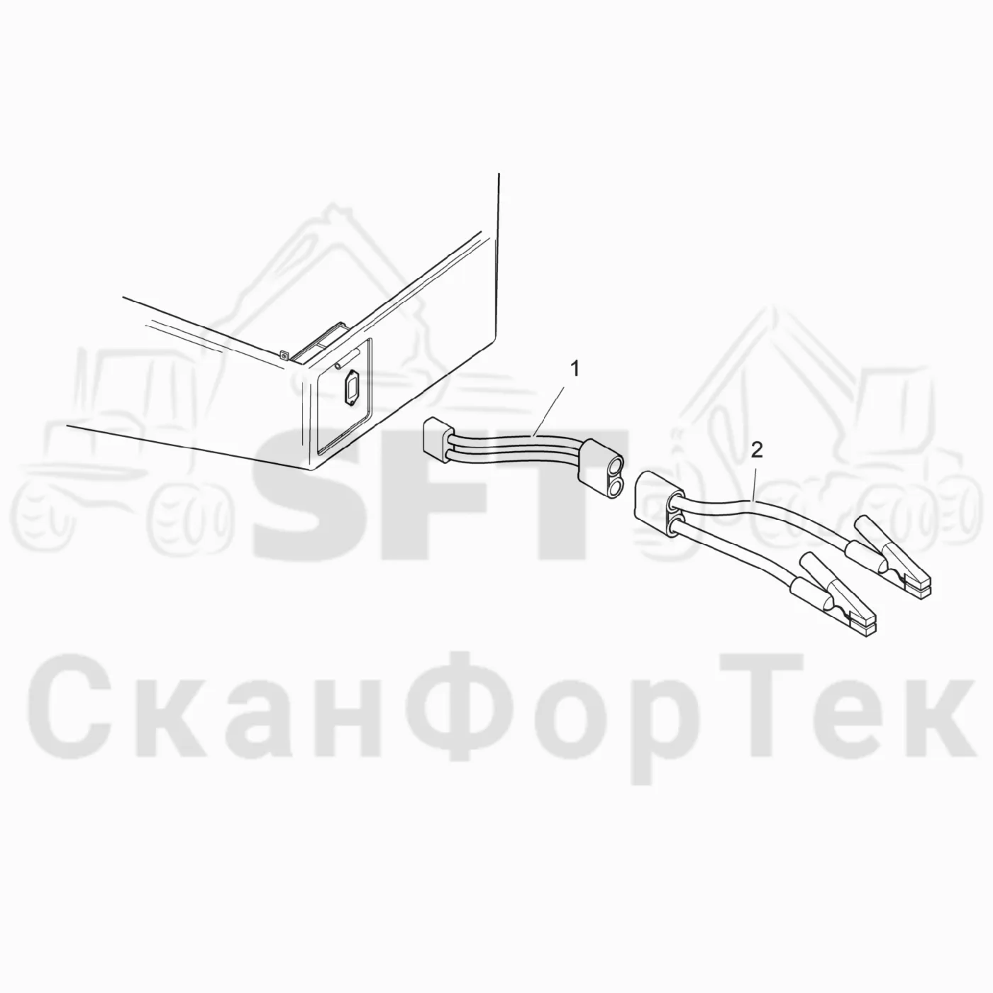 Схема: Komatsu / Лесозаготовительные машины / 901TX / Каталог запасных частей / Двигатель / Комплект электрооборудования / Стартер