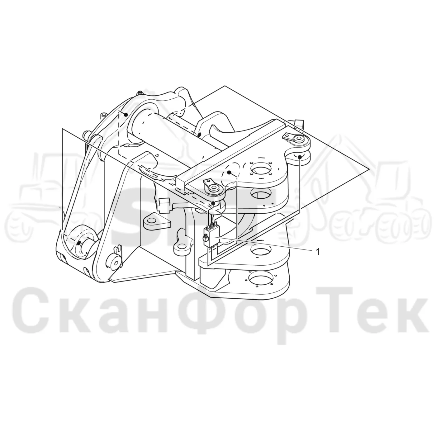 Схема: Komatsu / Лесозаготовительные машины / 941.1 / Каталог запасных частей / шасси / Центральная смазка / Смазка, шасси