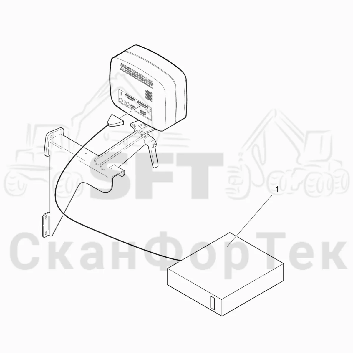 Схема: Komatsu / Лесозаготовительные машины / 941.1 / Каталог запасных частей / Система управления / Компьютеры / Дискета USB