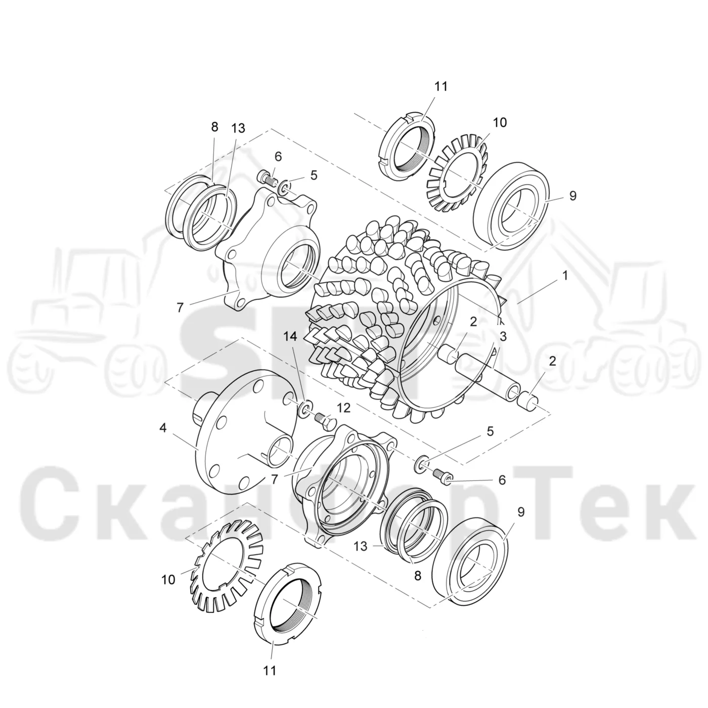 Схема: Подающий ролик VFR 6543 C
