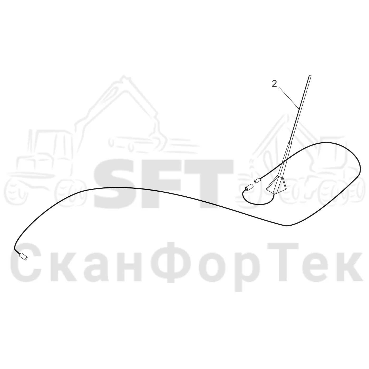 Схема: Крепление антенны