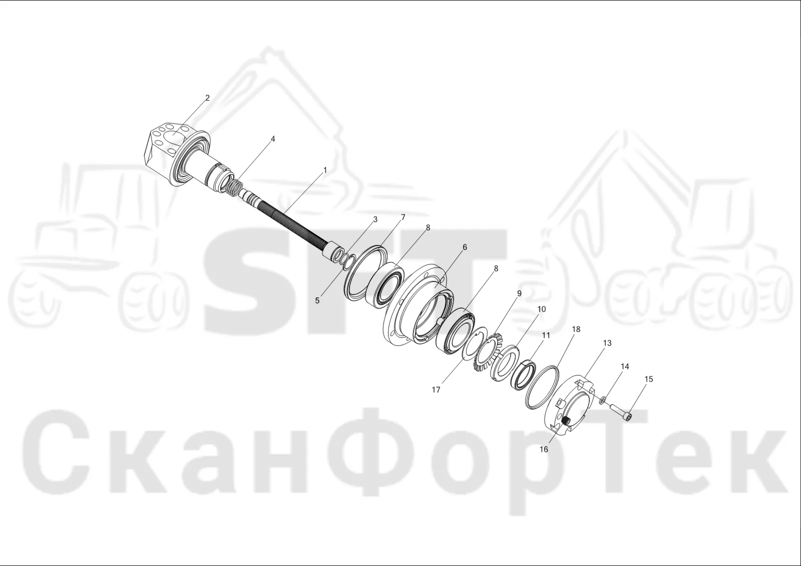 Схема: Корпус подшипника 1144017498-
