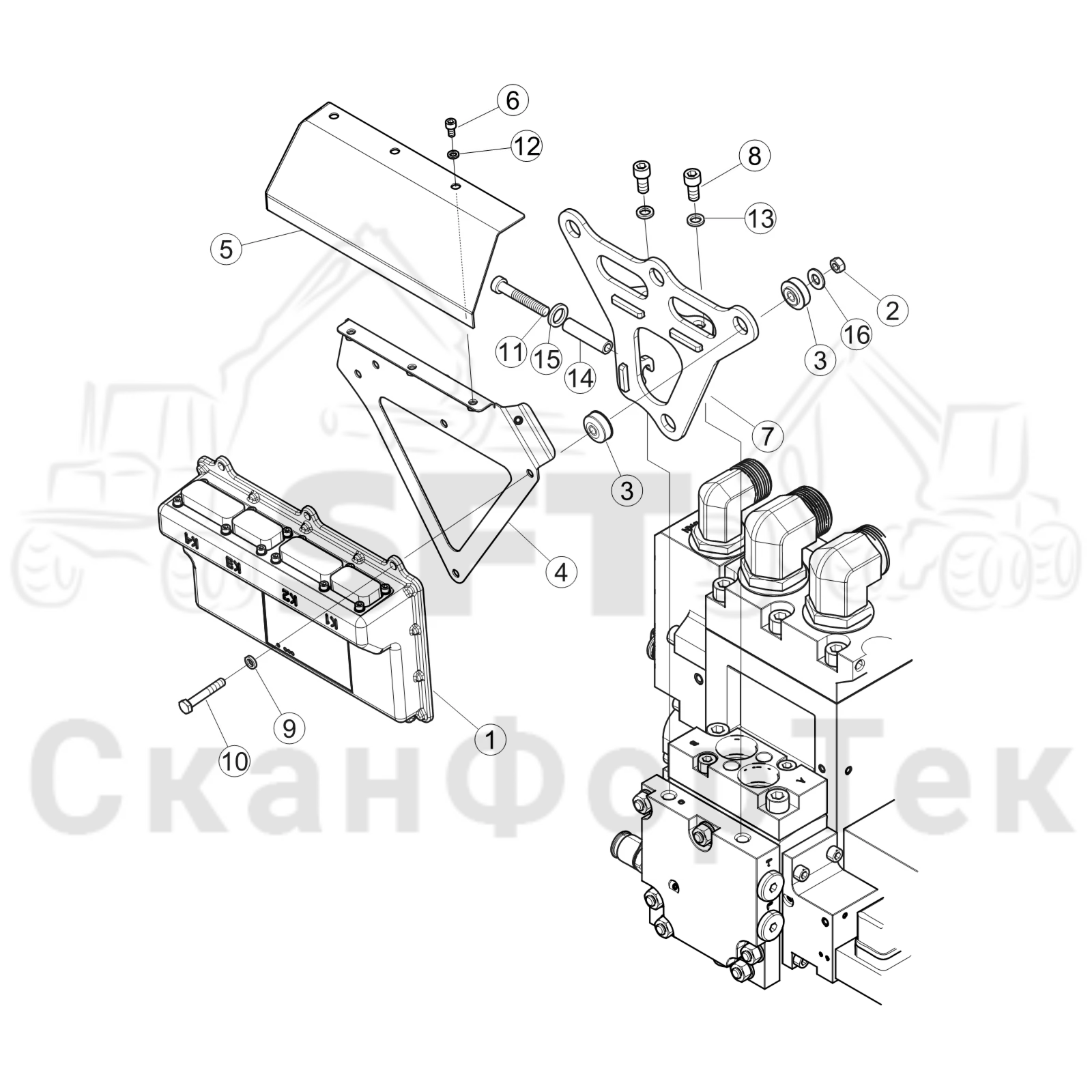 Схема: Блок компьютера  1144020193-
