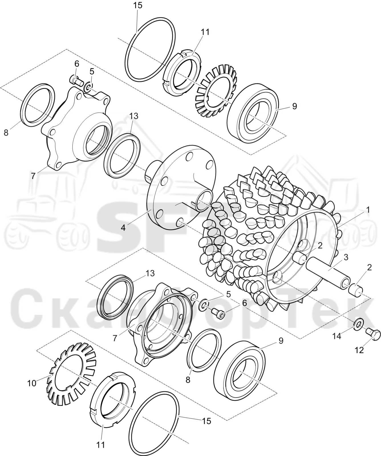 Схема: Подающий ролик VFR 6543 C 1093017196-