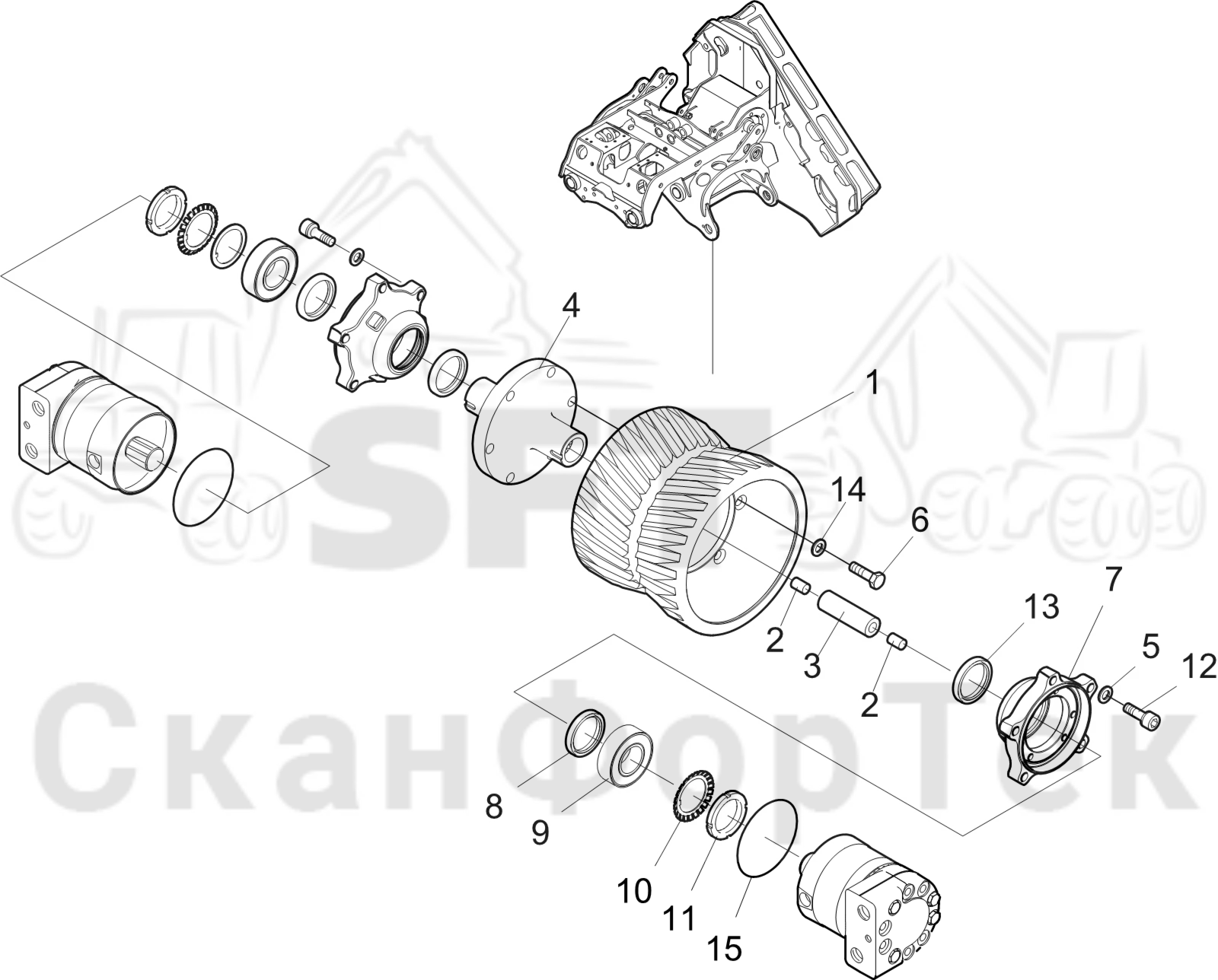 Схема: Подающий роликVFR 5042 C 1093017196-