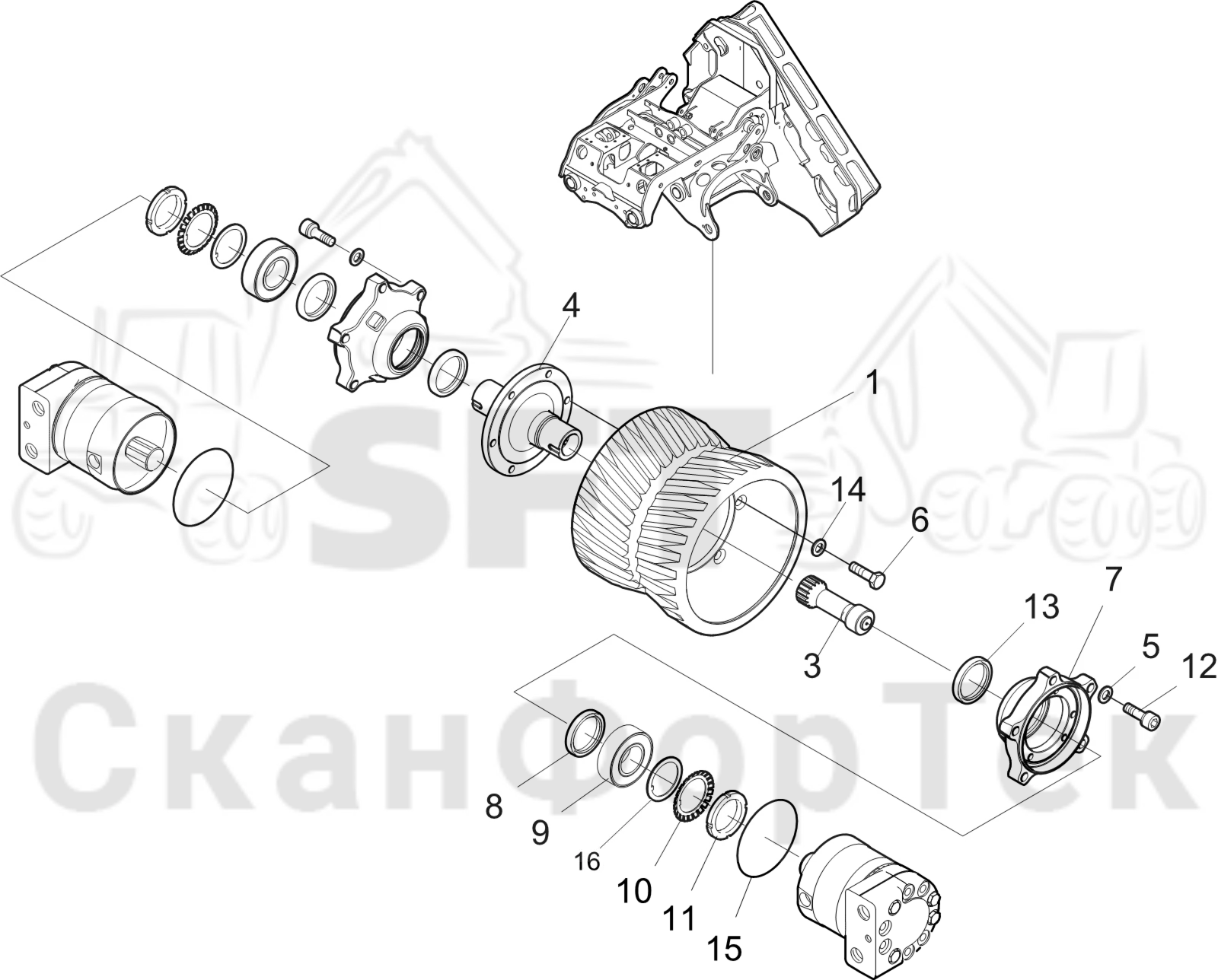 Схема: Подающий ролик VFR 5042 C 1093020478-