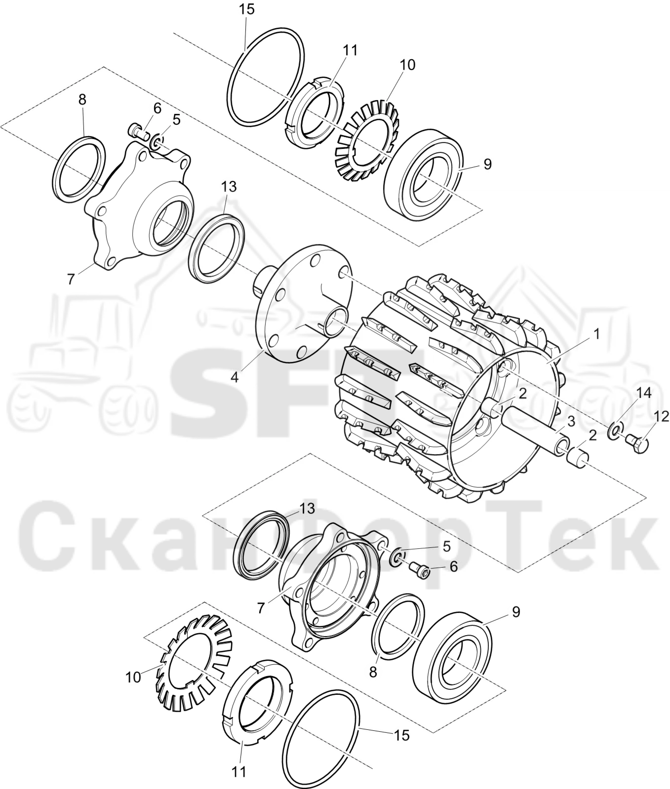 Схема: Подающий ролик 1093017196-