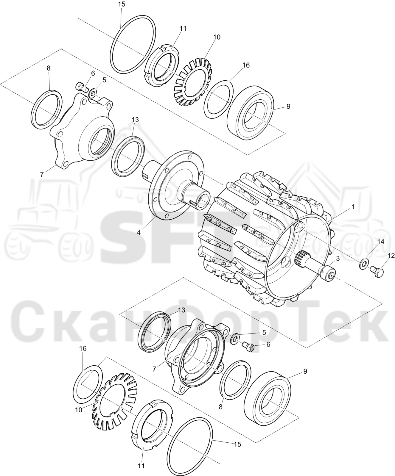 Схема: Подающий ролик 1093020478-