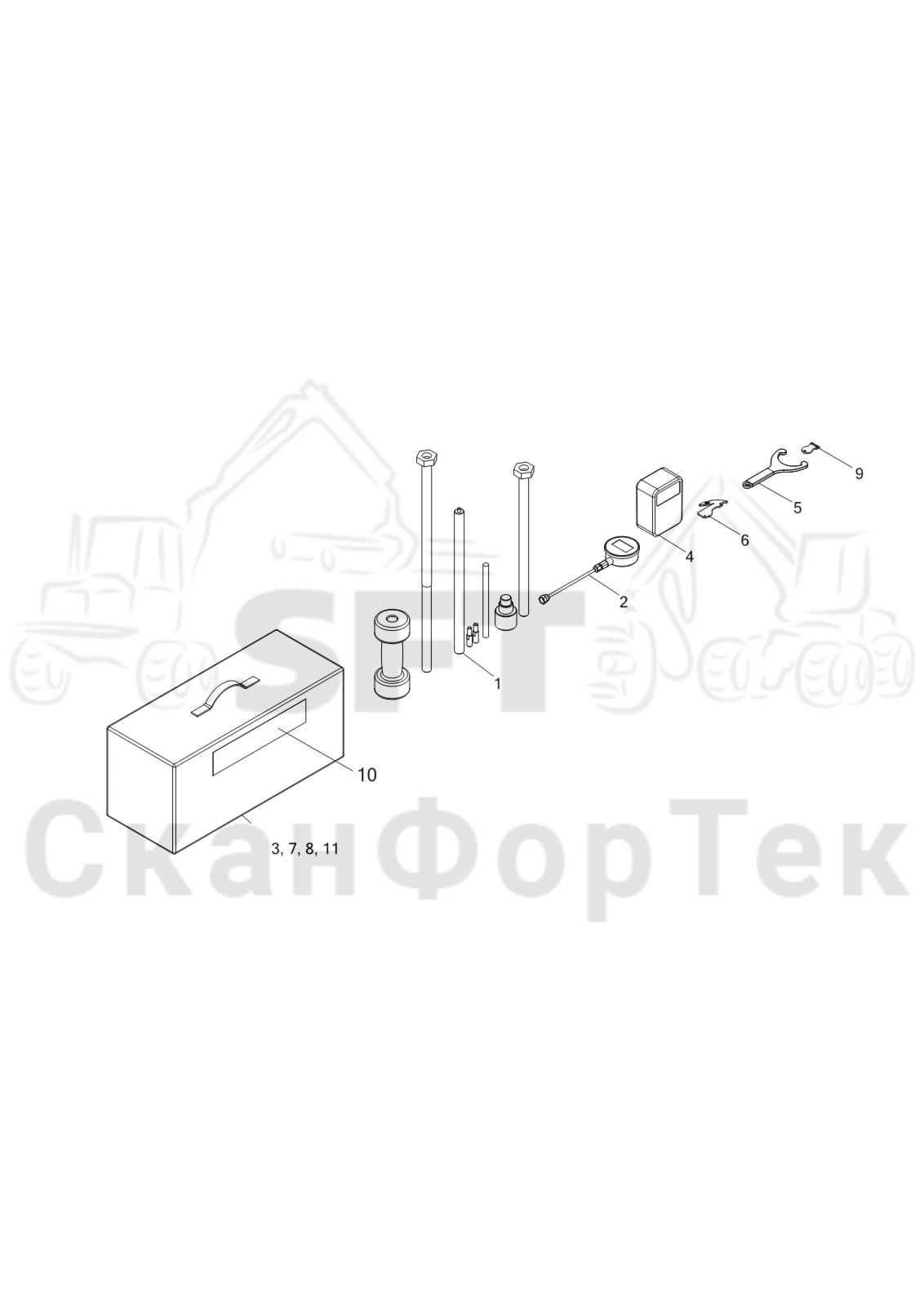 Схема: инструмент 3082022181-