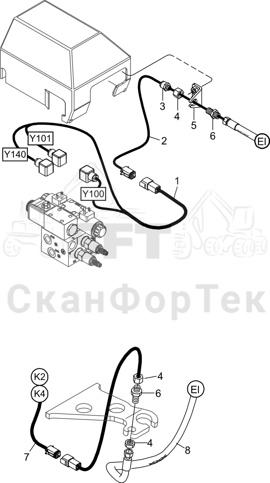 Схема: Комплект электрооборудования 3082019051-