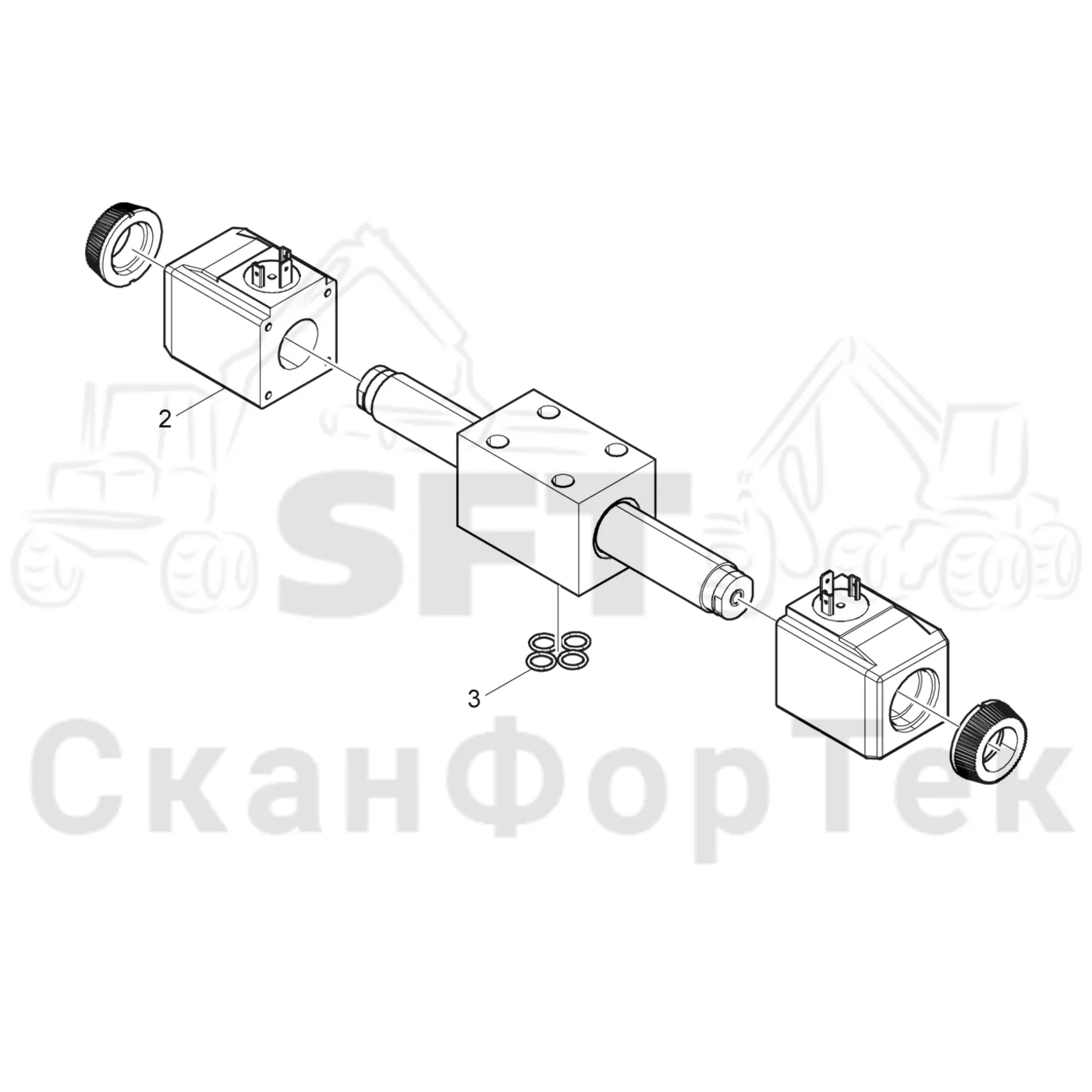 Схема: Направленный клапан,​ запчасти