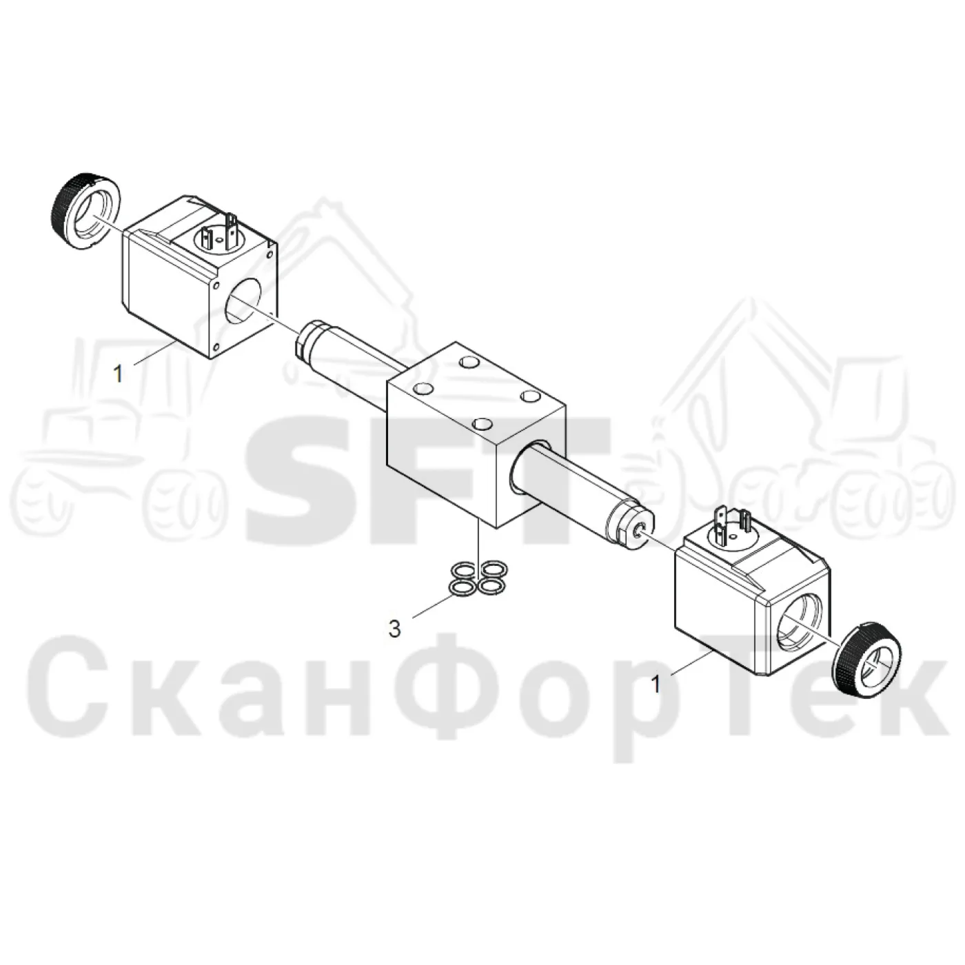 Схема: Направленный клапан,​ запчасти