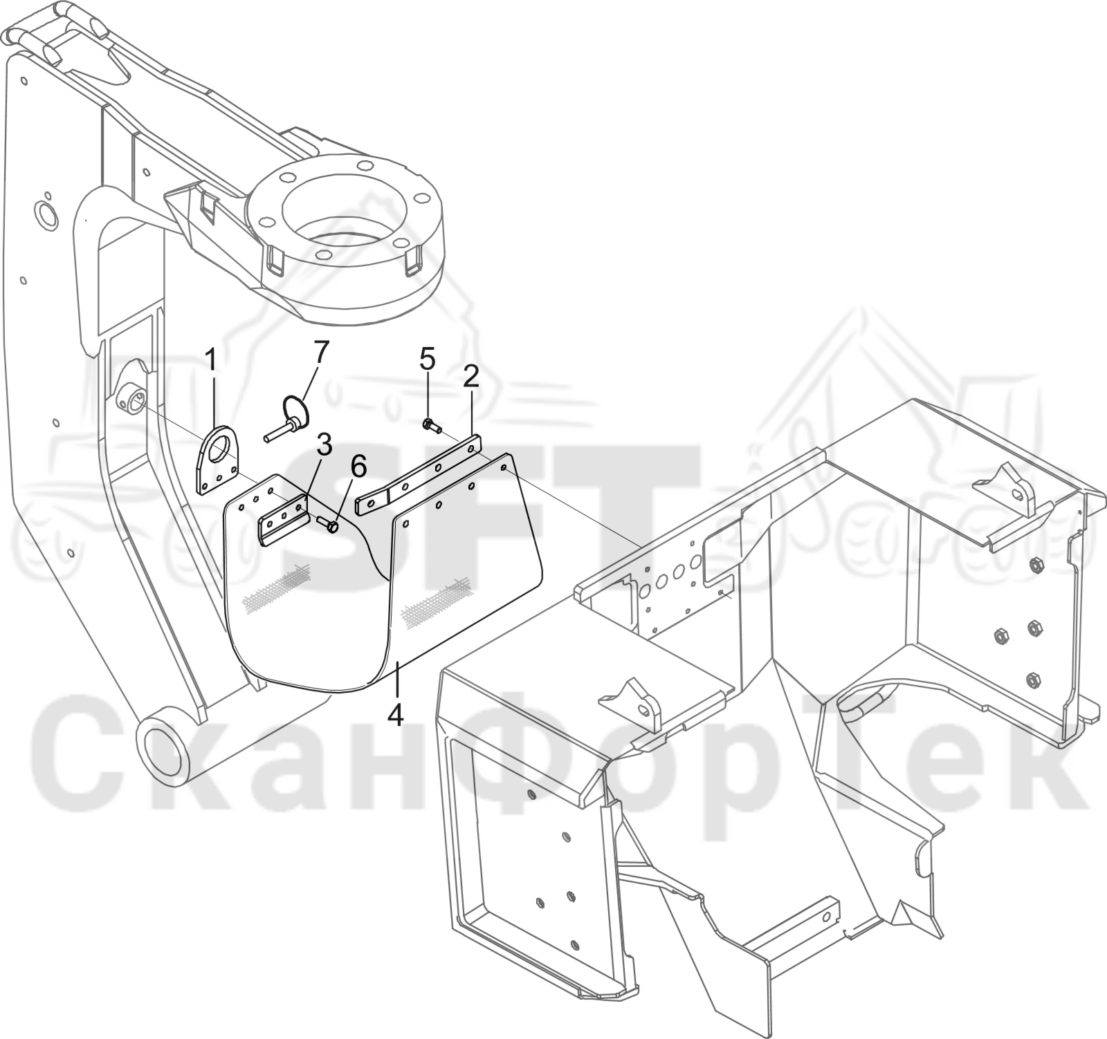 Схема: Резиновый щиток