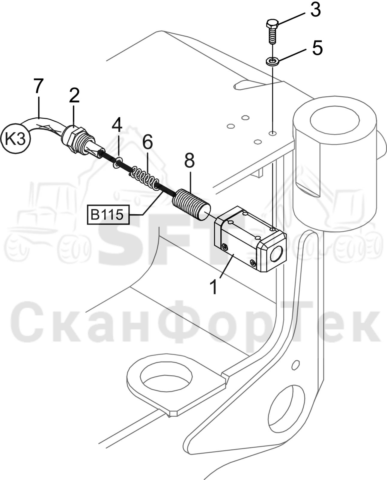 Схема: Датчик