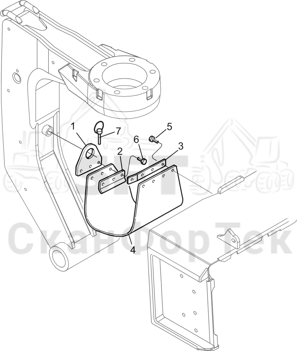 Схема: Резиновый щиток