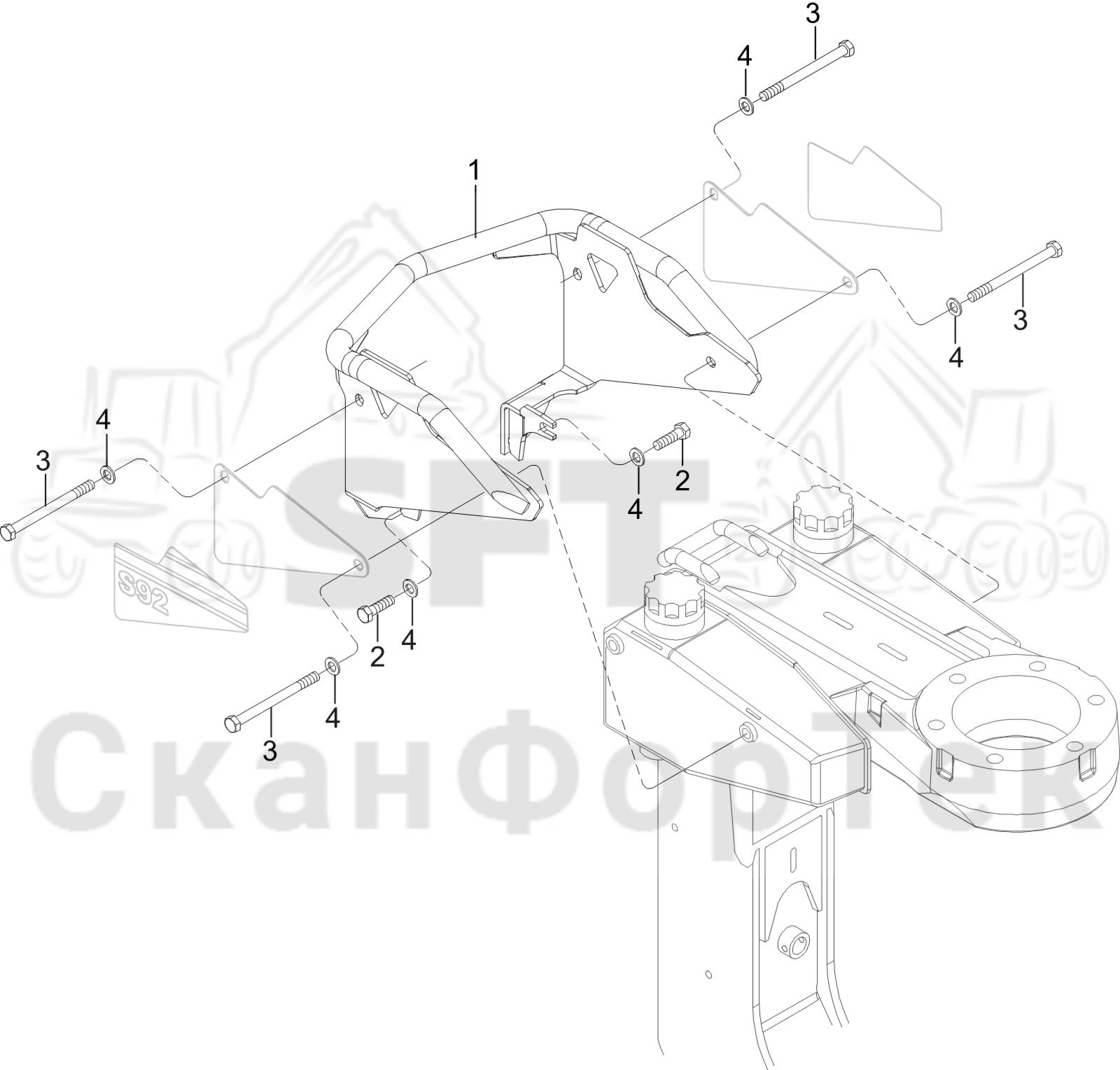 Схема: защита 3092014174-