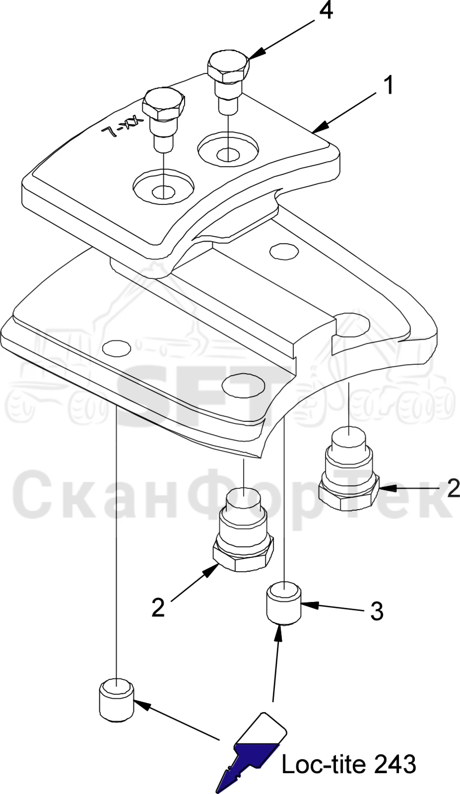 Схема: Зажим стержня пилы · Зажим стержня пилы 19cc 3132121031-