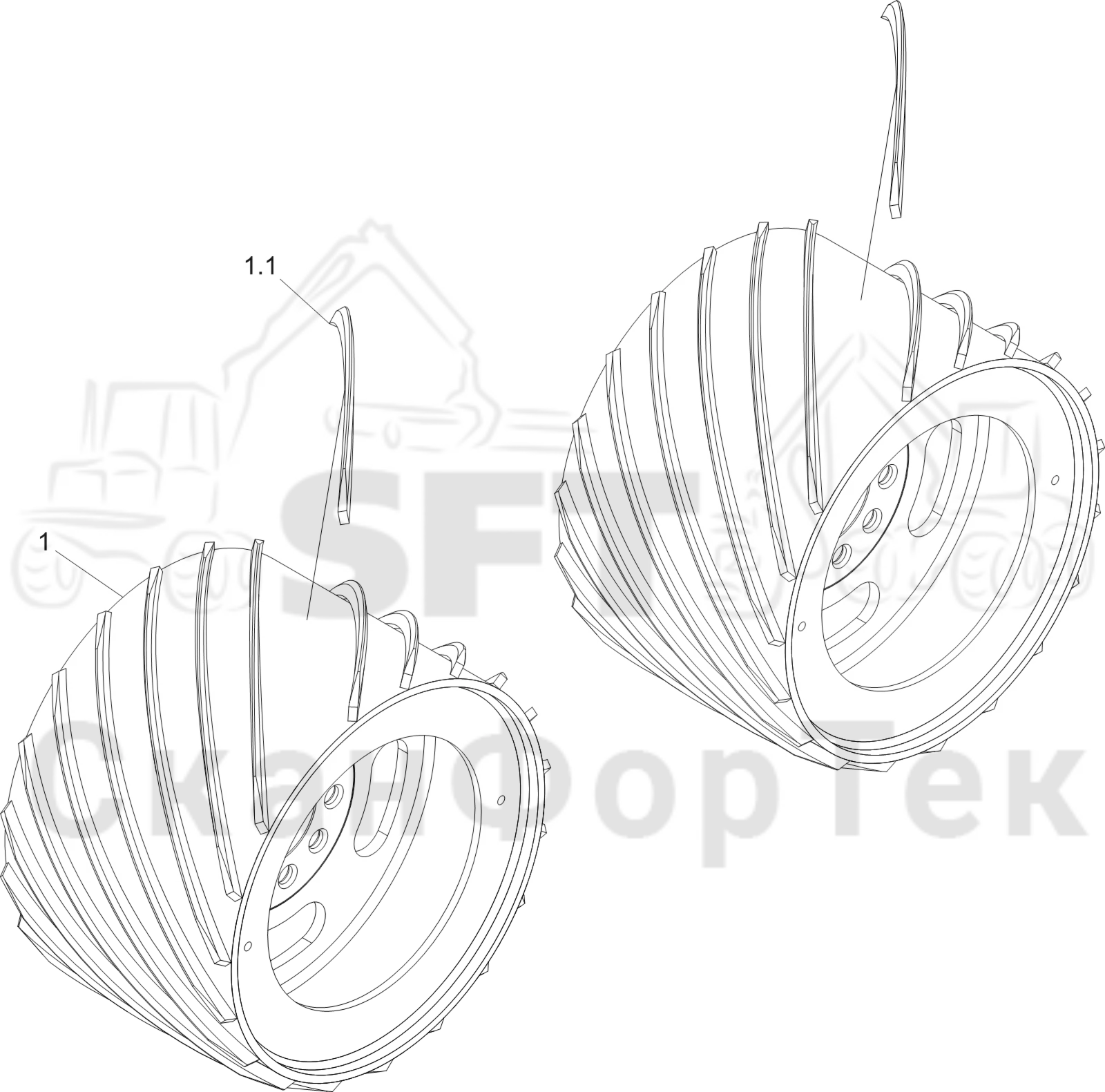 Схема: Подающий ролик