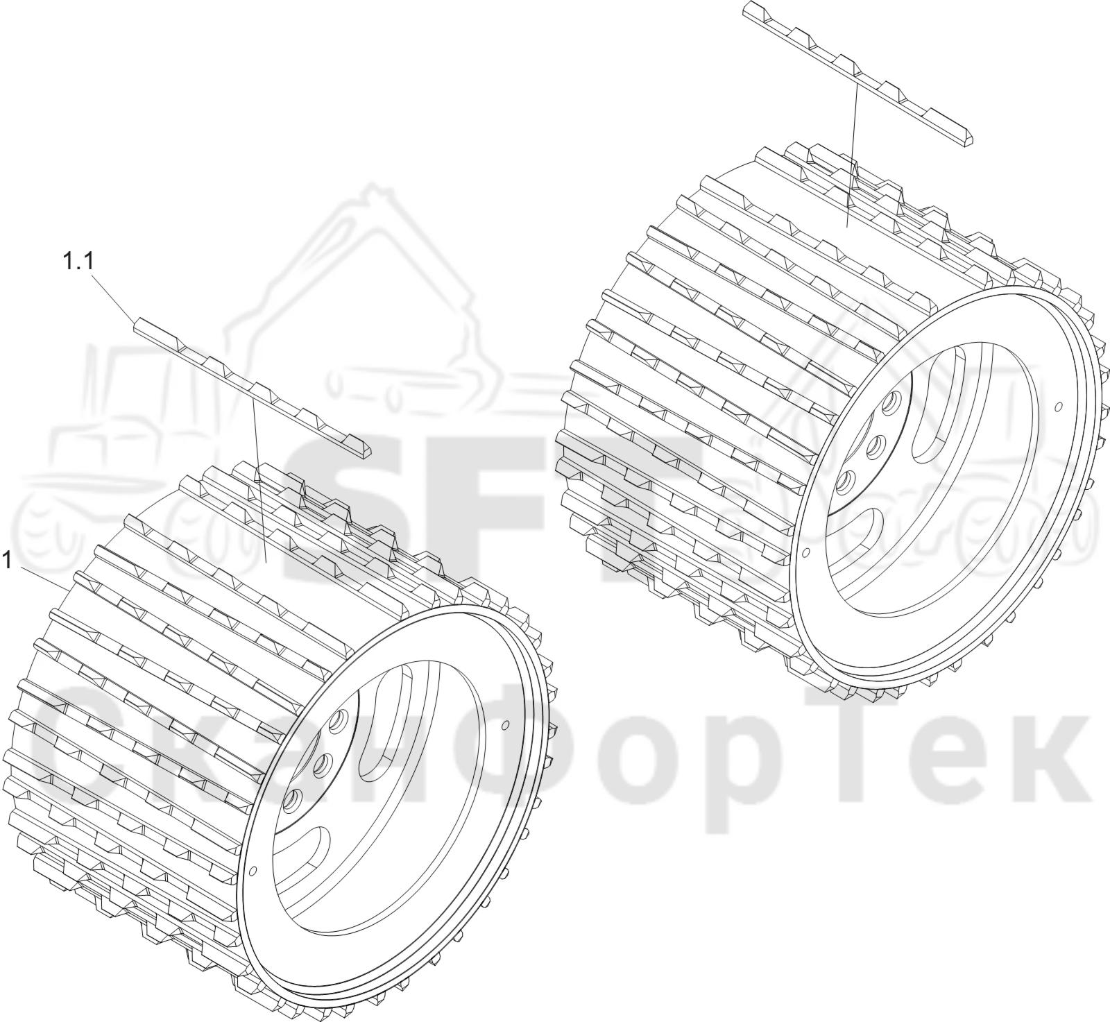 Схема: Подающий ролик