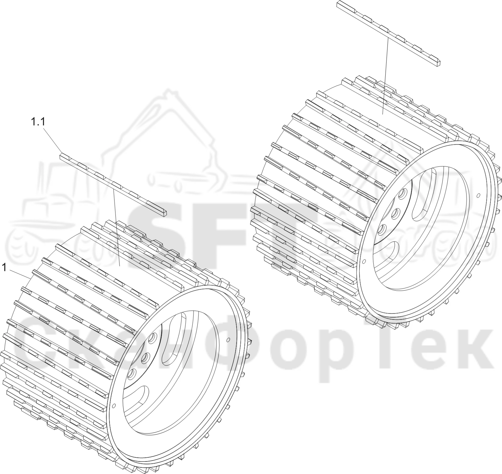 Схема: Подающий ролик