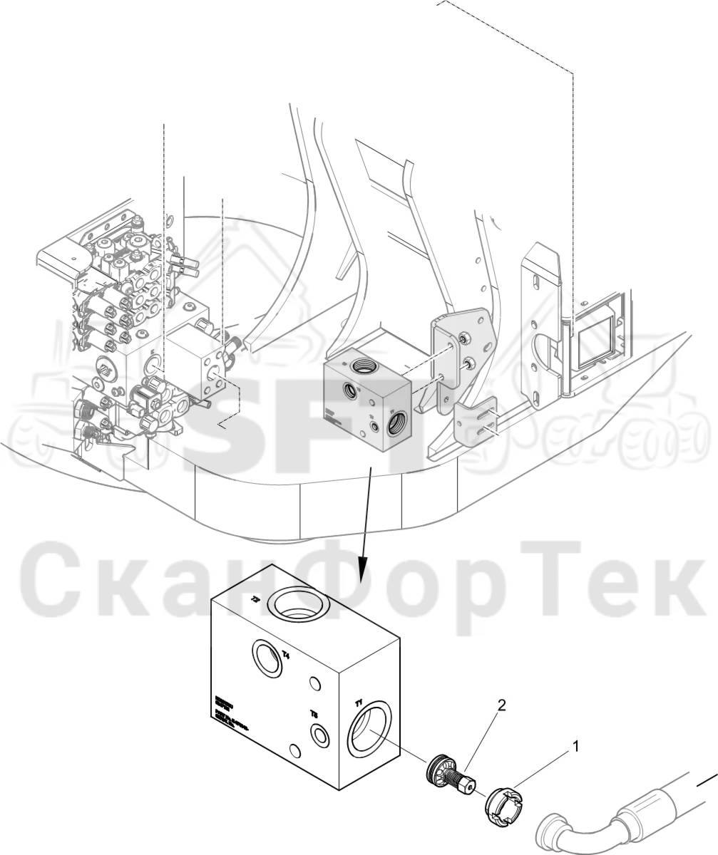 Схема: Обратный клапан 0.2 МПа