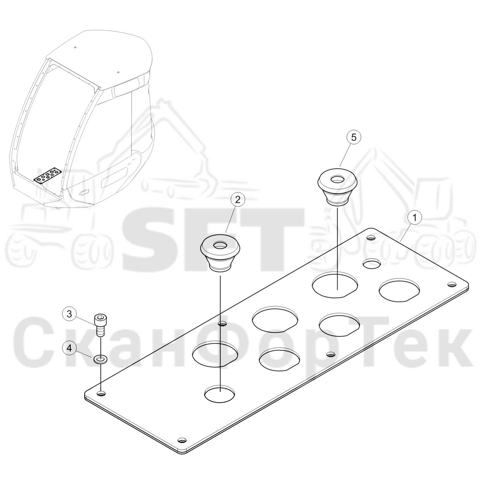 Схема: Уплотняющее кольцо
